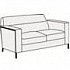 Мягкая мебель для офиса Двухместный диван Эммаус 2 на Office-mebel.ru 1