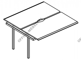 Секция станции (2х120) на каркасе МТ 1 скос МР Б1 173.02-1 на Office-mebel.ru