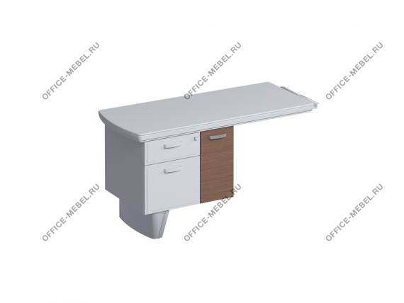 Тумба с дверью для системного блока для боковой приставки PUPEX на Office-mebel.ru