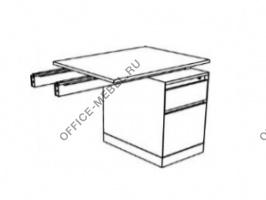 Обратный стол с балкой для электрификации с 1 выдвижным ящиком PA1126B2 на Office-mebel.ru