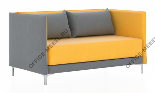 Диван 2-м Графит Н на Office-mebel.ru
