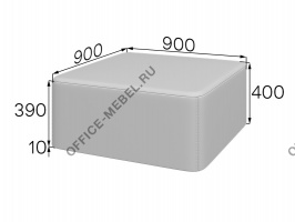 Пуф на регулируемой опоре БК-909040 на Office-mebel.ru