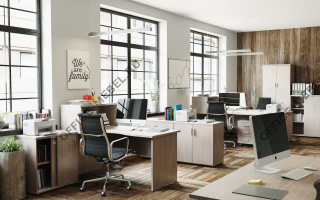 Компакт - Офисная мебель для персонала из материала ЛДСП из материала ЛДСП на Office-mebel.ru