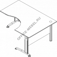 Стол эргономичный ПК-АКС-СТЭ160Х120П/ТД-В3-19 на Office-mebel.ru