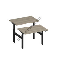 Рабочая станция на электроприводе с вырезами А2 БГ 101.2 БП на Office-mebel.ru