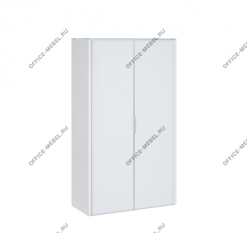 GALA Гардероб, 2 двери LIB2/980 + LIBSH/980 WHITE crvGLASS на Office-mebel.ru