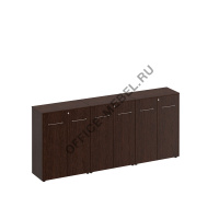 Шкаф для документов закрытый средний(стенка из 3 шкафов) МЕ 337 на Office-mebel.ru