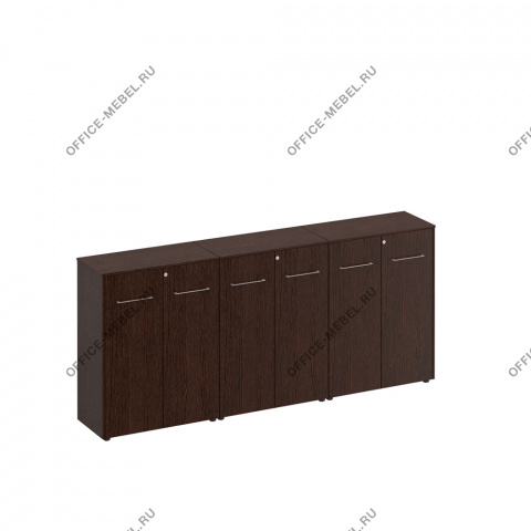 Шкаф для документов закрытый средний(стенка из 3 шкафов) МЕ 337 на Office-mebel.ru