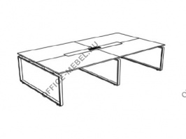 Большой стол для переговоров (4 секции) PMR36 на Office-mebel.ru