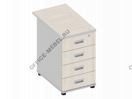 Тумба приставная с замком на верхний ящик MDF406 на Office-mebel.ru