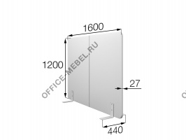 Перегородка без колес fx-160/120 на Office-mebel.ru