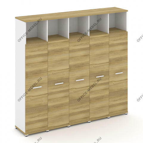 Шкаф пять узких секций, 5 ниш (5 фасадов ЛДСП, 4 ниши) CN.STU-556 A на Office-mebel.ru