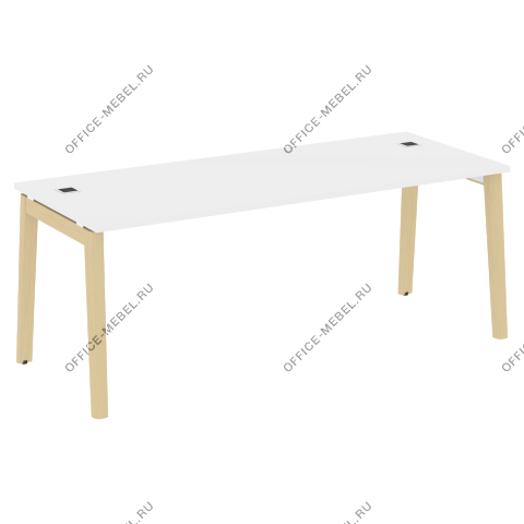 Стол рабочий руководителя, опоры - массив дерева OW.SRR-5.8 на Office-mebel.ru