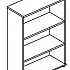 Стеллаж средний (топ ДСП) МР 9460 на Office-mebel.ru 1
