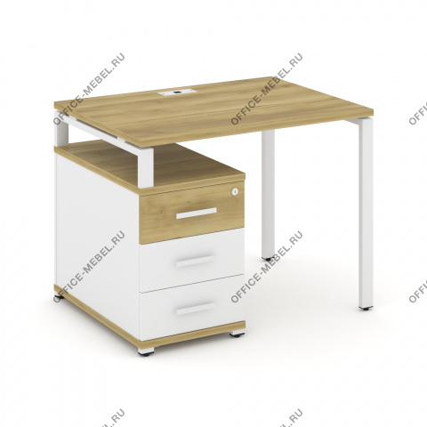 Стол письменный с одной опорной тумбой CN.SP-301 A/B/W на Office-mebel.ru