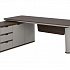 Cтол письменный с боковой тумбой (левый) Cus2216L на Office-mebel.ru 1