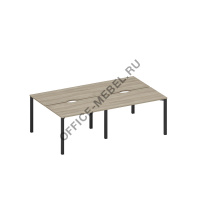 Рабочая станция на металлокаркасе, столешницы с вырезом А1 БГ 170.2-2 БП  на Office-mebel.ru