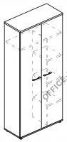 Шкаф для одежды c дополнением (топ ДСП) МР 9409 на Office-mebel.ru