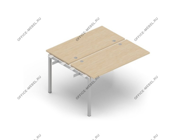 Стол BENCH на 2 рабочих места (приставной элемент, финальная опора) PE2TP166 на Office-mebel.ru