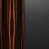 Шкаф 2 двери и ниша APGR.56.31 - шпон Макассар VM - эмаль iron gray IG