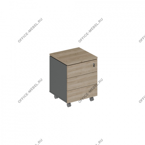 Тумба выкатная 3-х ящичная с замком СИ 213 на Office-mebel.ru