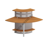 Модуль ресепшен 90 градусов угловой ФР 468 + ФР 493 ХР на Office-mebel.ru