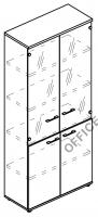 Шкаф для документов прозрачные двери (топ ДСП) МР 9479 на Office-mebel.ru