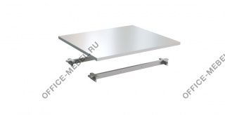 Столешница одинарная STEEL 11080 каркас белый (с траверсами) на Office-mebel.ru