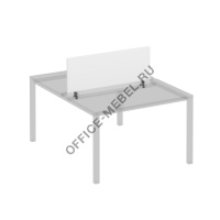 Экран для рабочей станции 120 на сером металлокаркасе К.С 846 на Office-mebel.ru