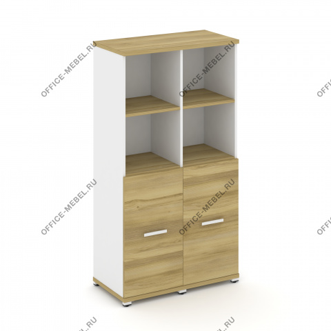 Шкаф две узкие секции, 4 ниши (2 фасада ЛДСП, 2 ниши) CN.STU-421 на Office-mebel.ru