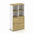 Шкаф две узкие секции, 4 ниши (2 фасада ЛДСП, 2 ниши) CN.STU-421 на Office-mebel.ru 1