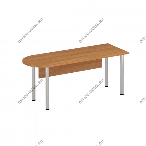 Стол полукруглый хромированные опоры МХ с экраном ДСП ФР 2113 на Office-mebel.ru