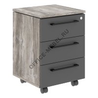 Тумба подкатная 3 ящ MMC-3D 1 на Office-mebel.ru