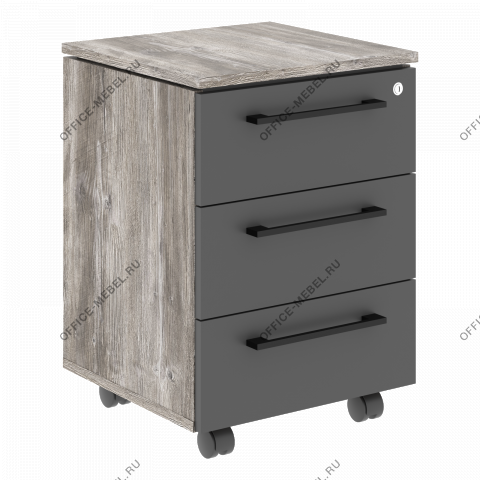 Тумба подкатная 3 ящ MMC-3D 1 на Office-mebel.ru