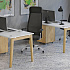 Стол переговорный (3 столешницы), опоры - массив дерева OW.PRG-3.3 на Office-mebel.ru 3