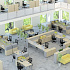 Составные столы на 2 рабочих места прямоугольные PR2T128 на Office-mebel.ru 12