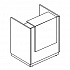 Стойка ресепшен прямая (полка высокая) с подсветкой А4 9833 на Office-mebel.ru 1