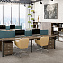 Дверь стеклянная тонированная в алюминиевом профиле V-014 на Office-mebel.ru 4