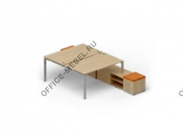 Рабочий стол «Bench» на опорной тумбе LVRU14.1616-1 на Office-mebel.ru