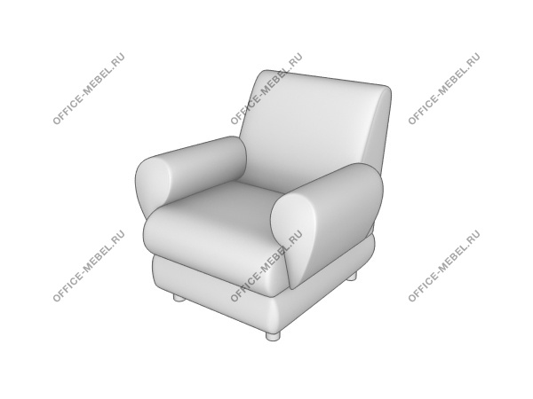 Мягкая мебель для офиса Кресло с двумя подлокотниками M1-2 на Office-mebel.ru