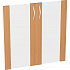 Двери стеклянные в рамке низкие Э-51.0 на Office-mebel.ru 1