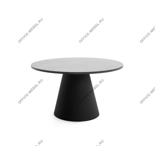 NOALE Стол кофейный высокий БЕТОН СВ/ЧЕРНЫЙ на Office-mebel.ru