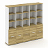 Шкаф пять узких секций, 5 ниш (5 фасадов ЛДСП, 2 ниши) CN.STU-551 A на Office-mebel.ru 1