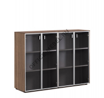 EXE Шкаф-витрина H.120, 4 дв 101 723 WAL 07 на Office-mebel.ru