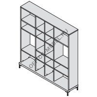 Стеллаж Faro белый и венге 72H005 на Office-mebel.ru