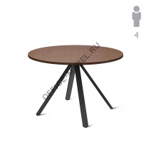 EXE Стол д/перег. круглый Черн 101 905 WAL 09 на Office-mebel.ru