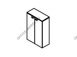 Шкаф с деревянными дверьми FLS322 на Office-mebel.ru