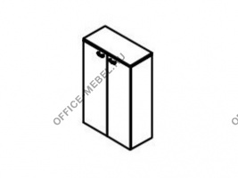 Шкаф с деревянными дверьми FLS322 на Office-mebel.ru