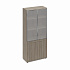 Шкаф со стеклянными дверьми в алюминиевой рамке МР 9380 на Office-mebel.ru 1