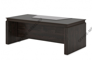 Стол прямой 2м с накладным кожаным бюваром  FRAN105MUS.H1199 на Office-mebel.ru